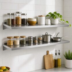 Sleek Wall Shelf for a Clutter-Free Kitchen Experience