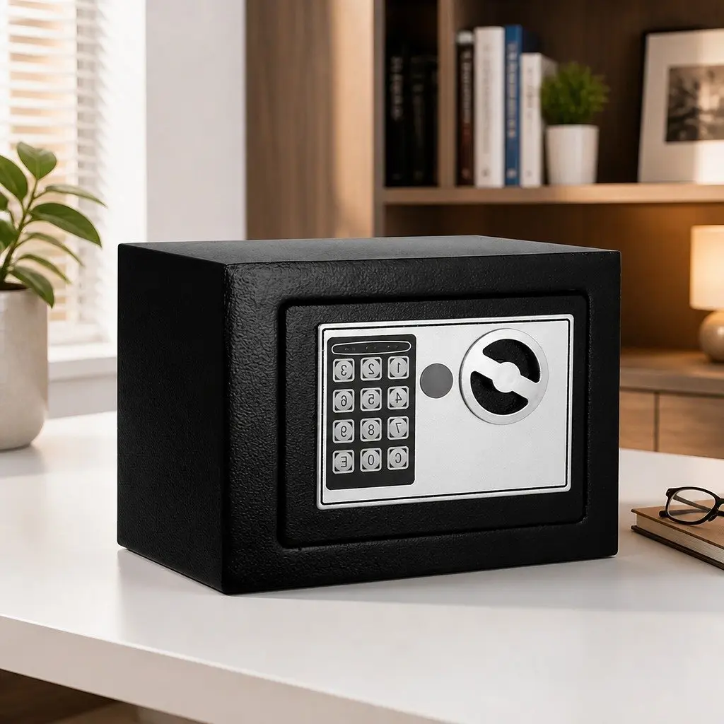 Digital Safe 6.4L Electronic Security Box Steel Construction Keypad Access