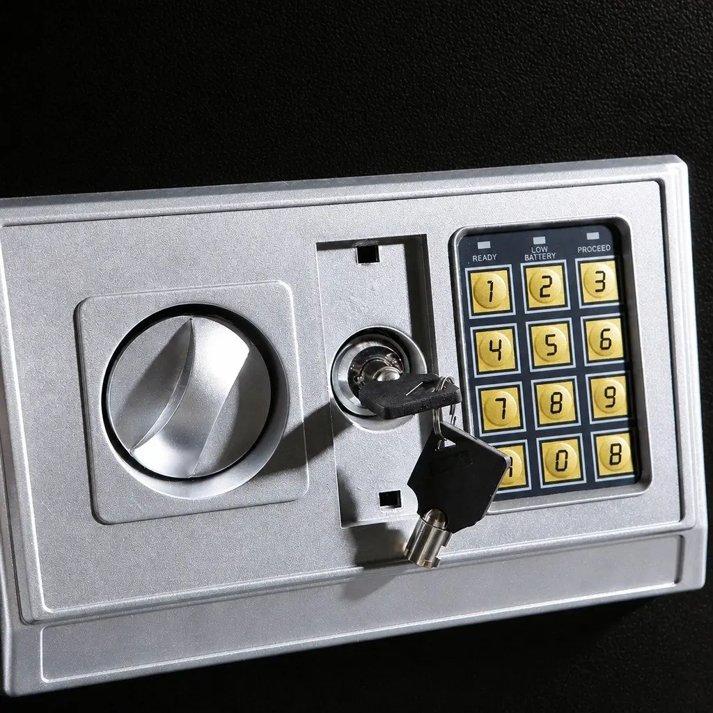 Digital Safe 6.4L Electronic Security Box Steel Construction Keypad Access