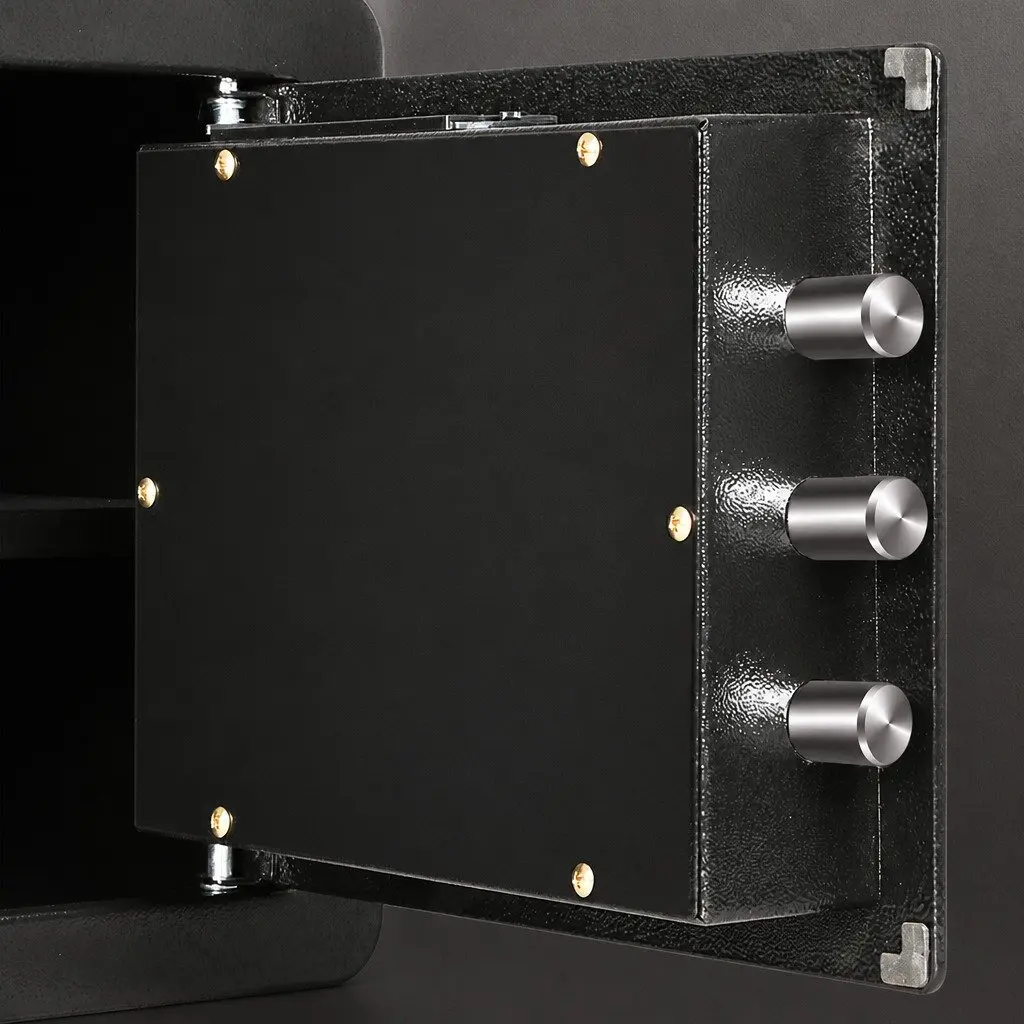 Digital Security Safe Box 13.8L Dual Lock Mechanism Password Key Lock Home Office Cash Storage