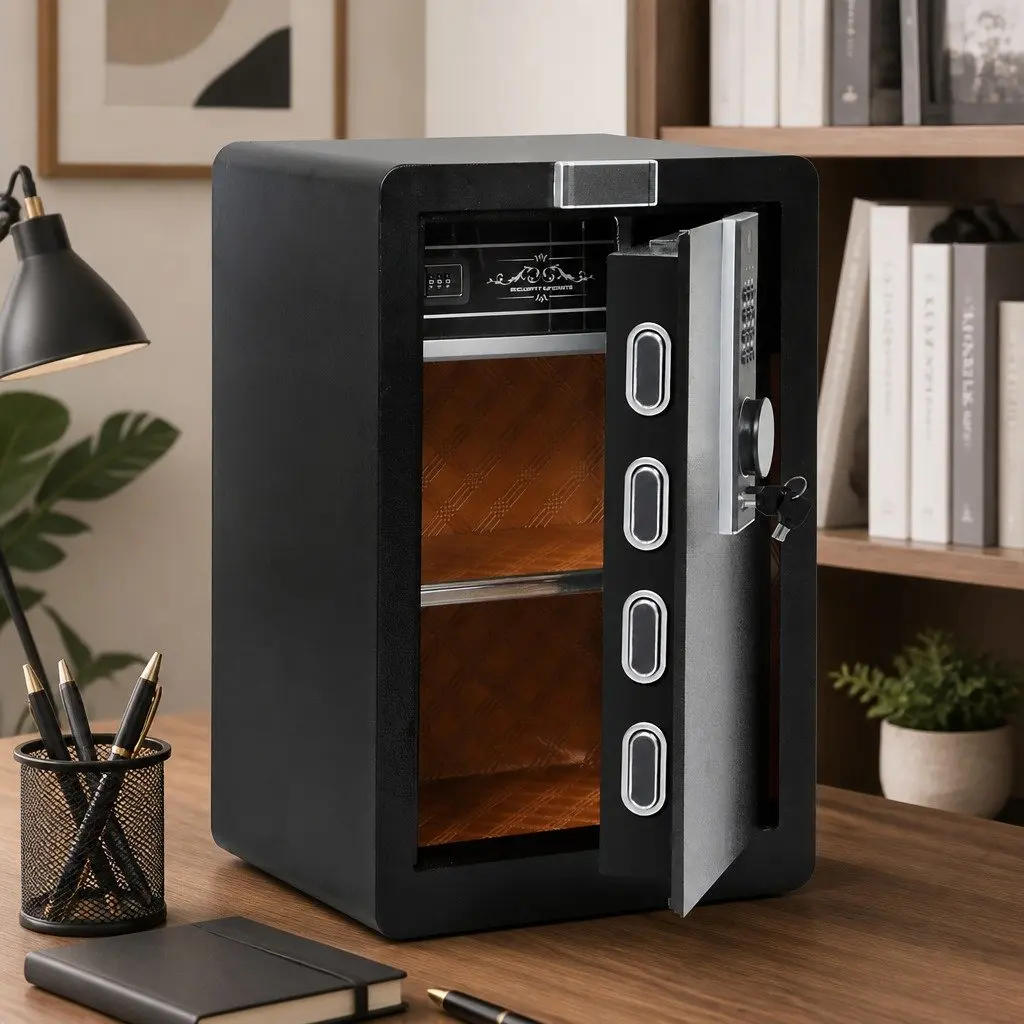 60L Security Safe Box Fingerprint Digital Lock for Home Office Cash Money Storage