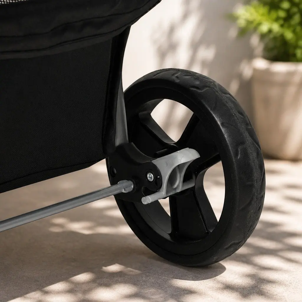 Pet Stroller 4 Wheels Foldable Portable Travel Carrier Black
