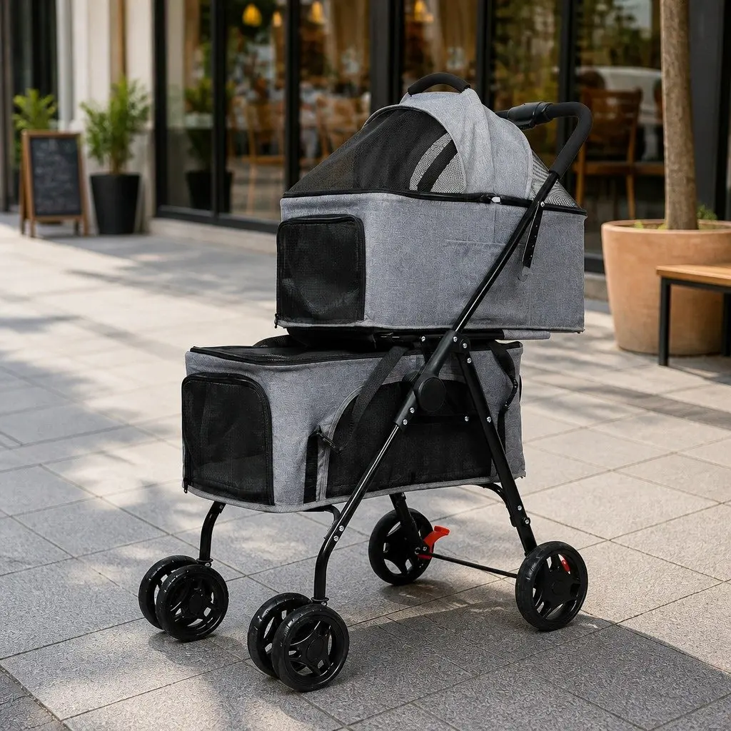 Two-Tier Pet Stroller