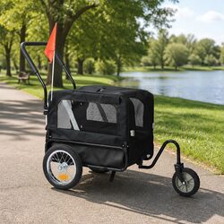 Elevate Your Outdoor Adventures with This Pet Bike Trailer