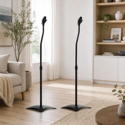 Speaker Stand 75-112cm Adjustable Height Surround Sound Studio Home Audio 2pcs