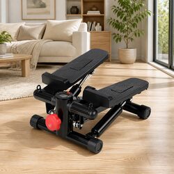 Mini Stepper with Resistance Rope for Home Aerobic Exercise Compact Cardio