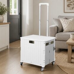 Collapsible Shopping Trolley for Effortless Grocery Hauling