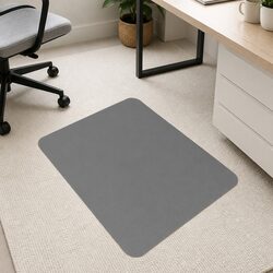 Black PVC Chair Mat for a Tidy Office Space
