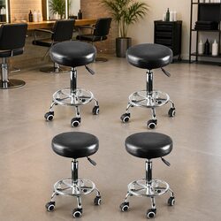 Enhance Your Space with 4x Stylish Height Adjustable Bar Stools