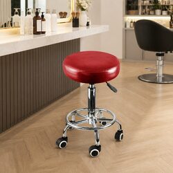 Enhance Your Space with a Red Salon Swivel Stool