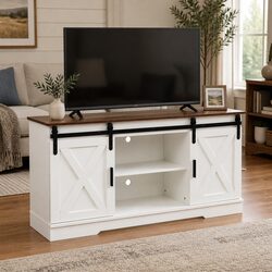 Rustic Sliding Door TV Unit for Modern Living Spaces