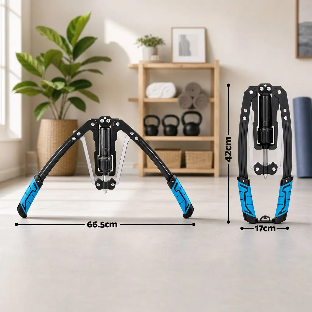 Hydraulic Arm Exerciser Adjustable Resistance 10-200kg Bi-Directional Push Pull