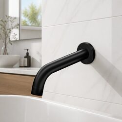 Enhance Your Bathroom with This Black Brass Bath Spout