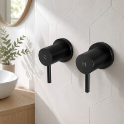 Elevate Your Bathroom with a Matte Black Twin Tap