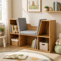 Brown Bookcase Toy Box: A Smart Addition to Your Space