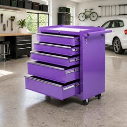 Organise Your Space with This 5 Drawer Mobile Tool Cabinet