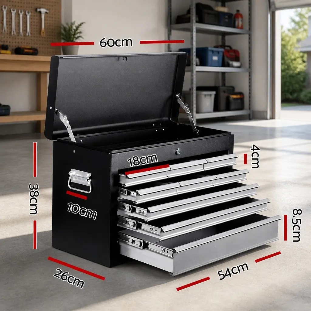 9 Drawer Tool Box Cabinet Chest Storage Organiser Garage Workshop Toolbox