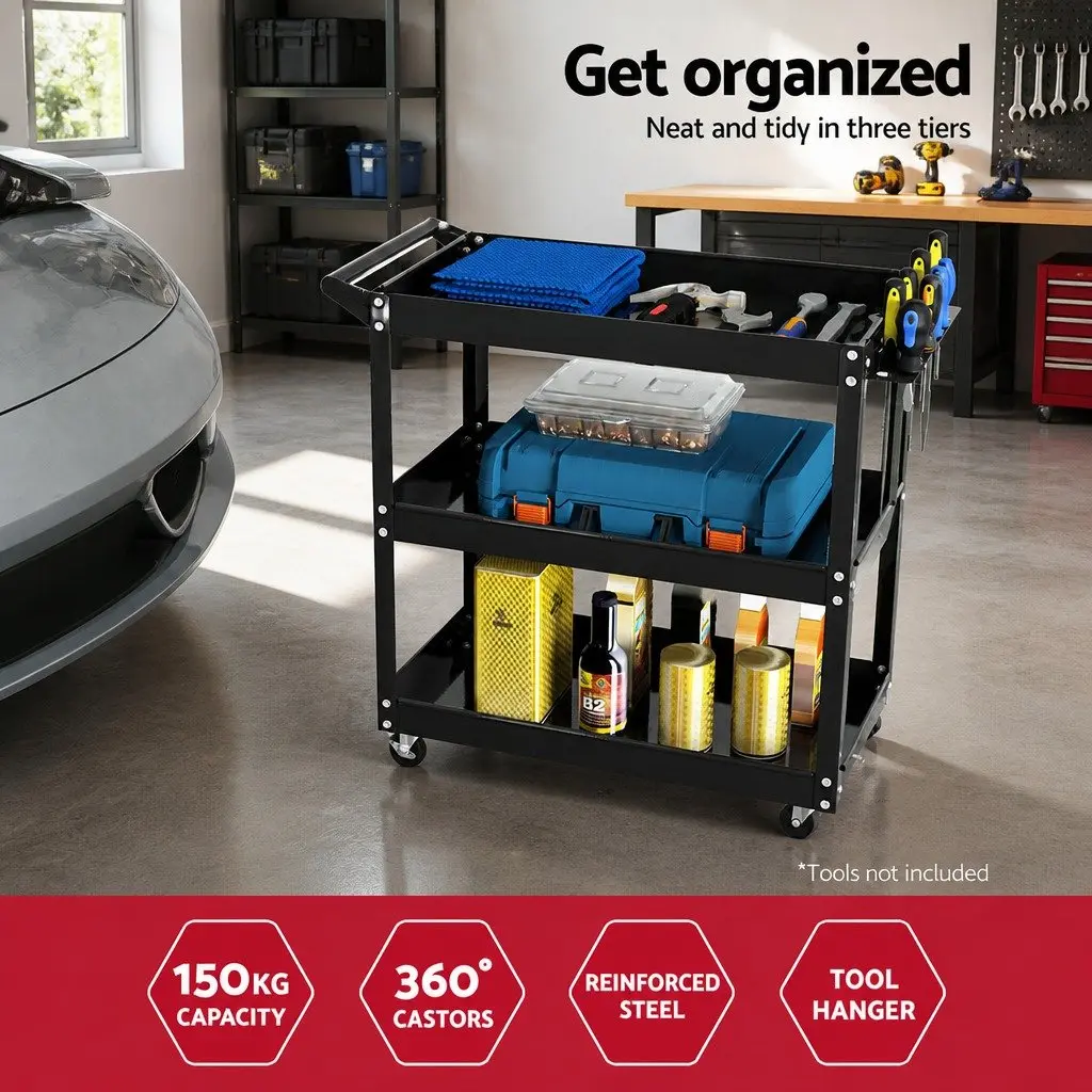 3-Tier Tool Trolley