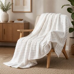 Throw Blanket 127x152cm Fleece Soft Lightweight Cozy Sofa Couch Bed Layer