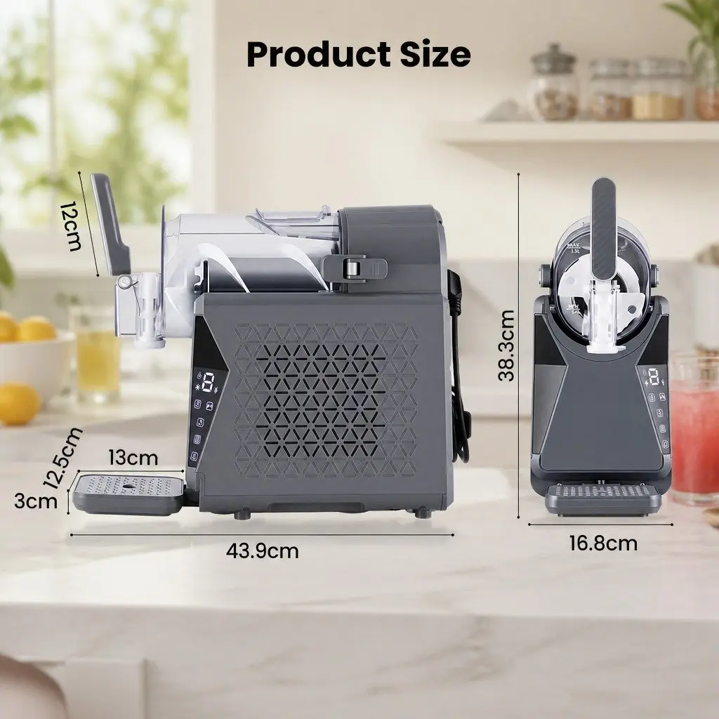 Slushie Machine 1.3L Frozen Drink Maker Ice Cream Maker Touchscreen Home BBQ