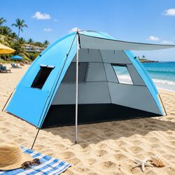 4 Person Camping Tent Beach Portable Hiking Sun Shade Shelter Weather Resistant