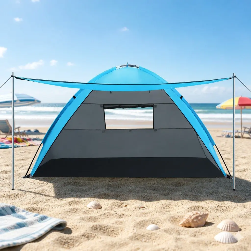 4 Person Camping Tent Weather Resistant Portable Beach Hiking Shelter