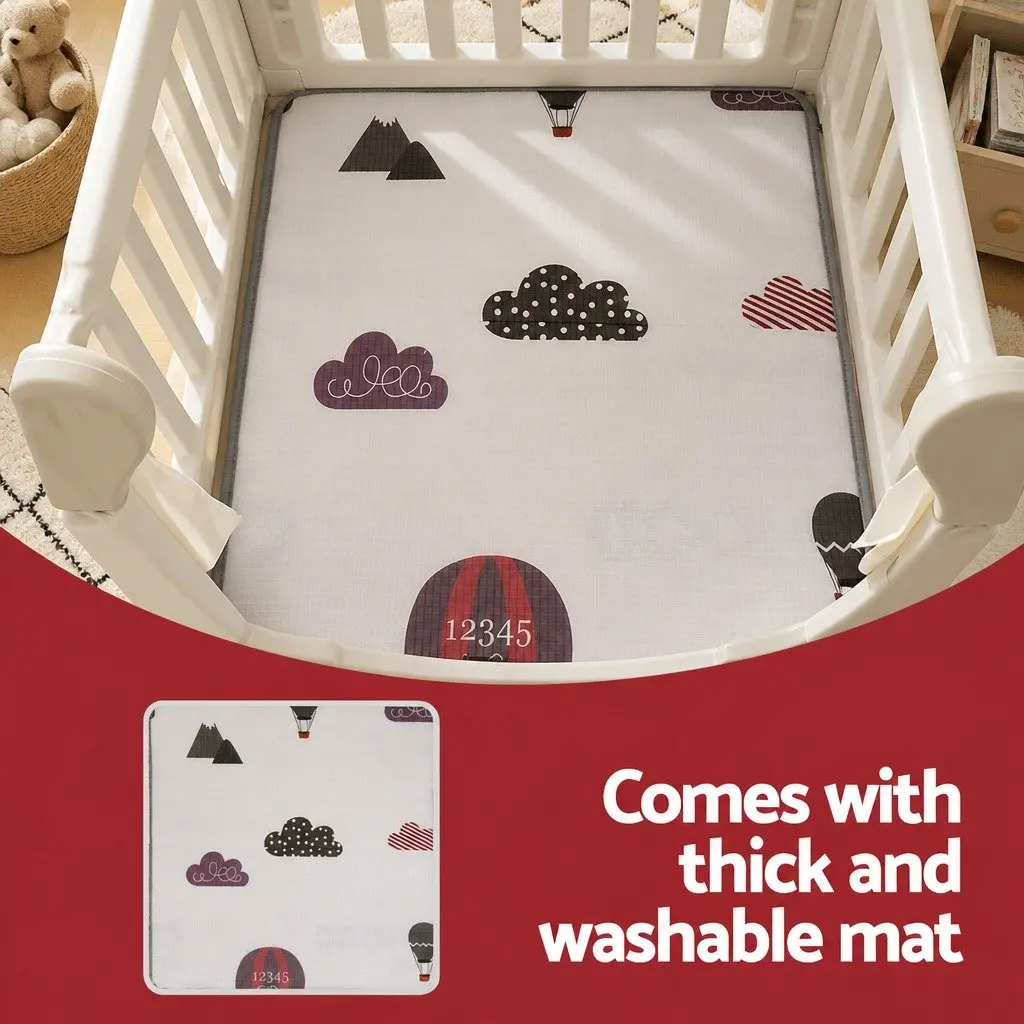 Kids Play Tent Castle 85cm Durable Structure Breathable Curtains Anti-Slip Mat