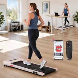Space-Saving Pink Walking Pad Treadmill for Your Home