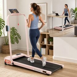 Enhance Your Fitness Journey with Our Pink 3-in-1 Treadmill
