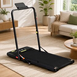 Elevate Your Space with This Compact Electric Walking Pad Treadmill