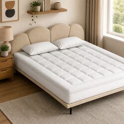 King Mattress Topper - 7.5cm Thick Bamboo Comfort Pad