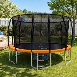 Elevate Your Backyard with a 16FT Trampoline for Kids and Basketball