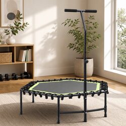 Compact Fitness Trampoline for Home Use