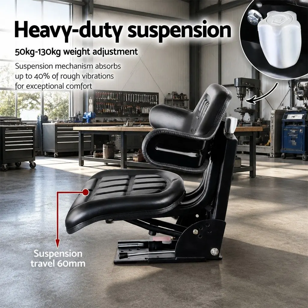 Universal Tractor Seat Adjustable Suspension Heavy Machinery Chair