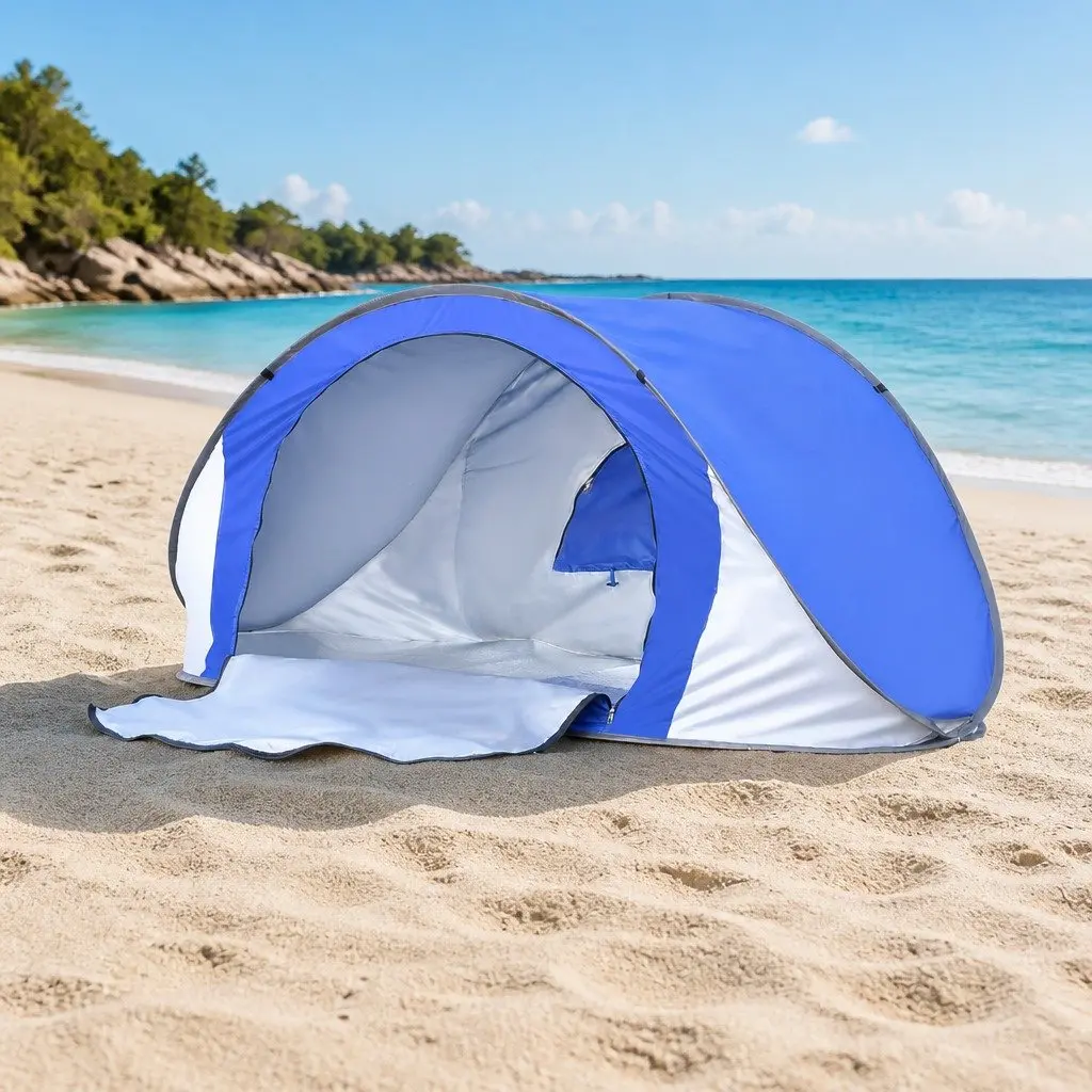 Pop Up Tent 220cm x 90cm x 102cm Instant Setup Family Outdoor Shelter Portable Carry