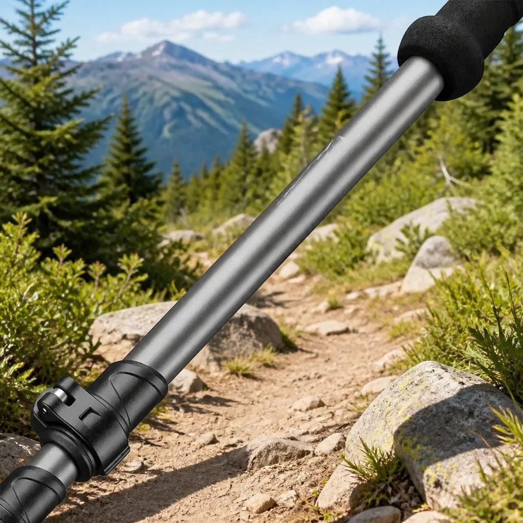 Trekking Poles 62-135cm Adjustable Lightweight Collapsible for Hiking Walking Outdoor Adventures
