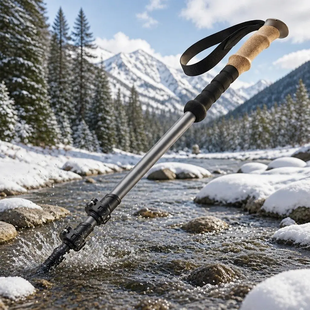 Trekking Poles 62-135cm Adjustable Lightweight Collapsible for Hiking Walking Outdoor Adventures