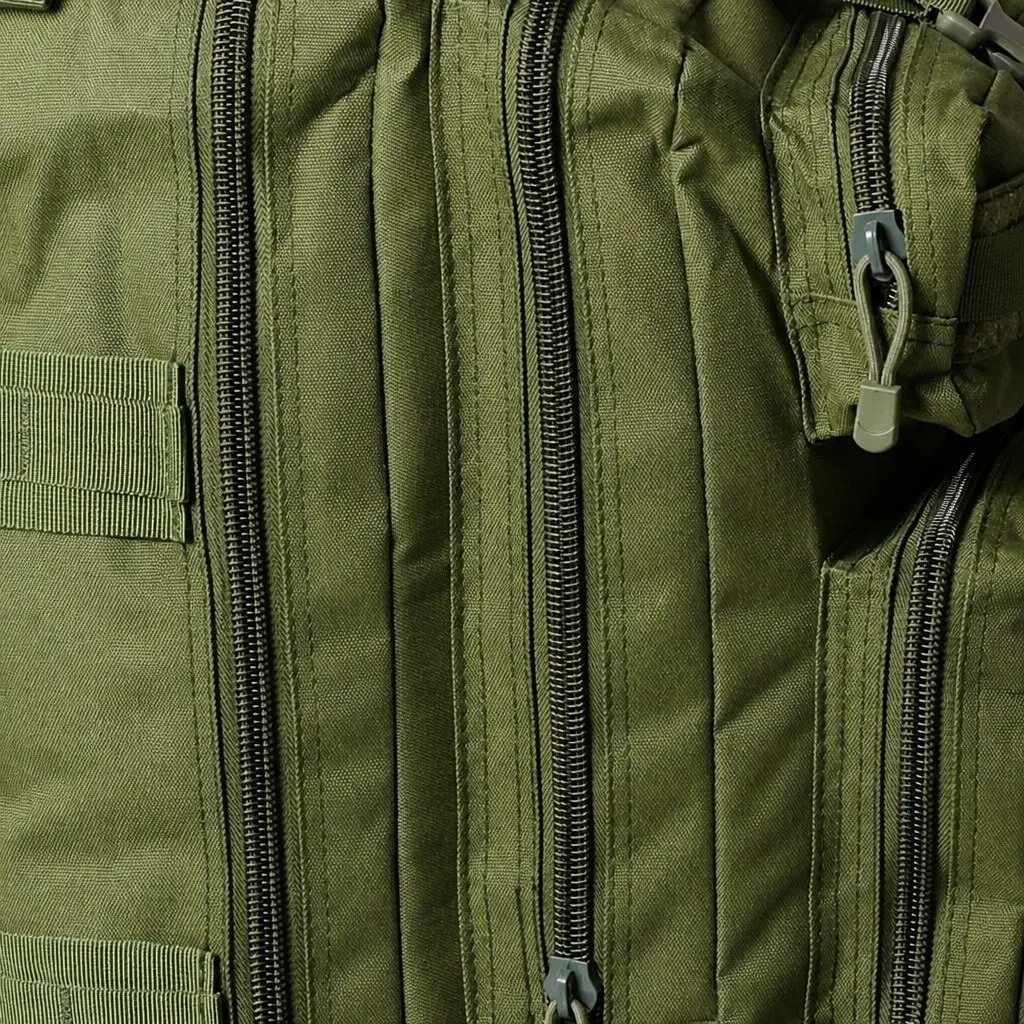 Military Tactical Backpack 40L Large Capacity Army Green Camping Hiking Rucksack