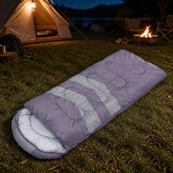 Enhanced Outdoor Experience with Grey Camping Sleeping Bag