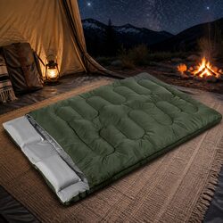 Versatile Double Sleeping Bag for Outdoor Adventures