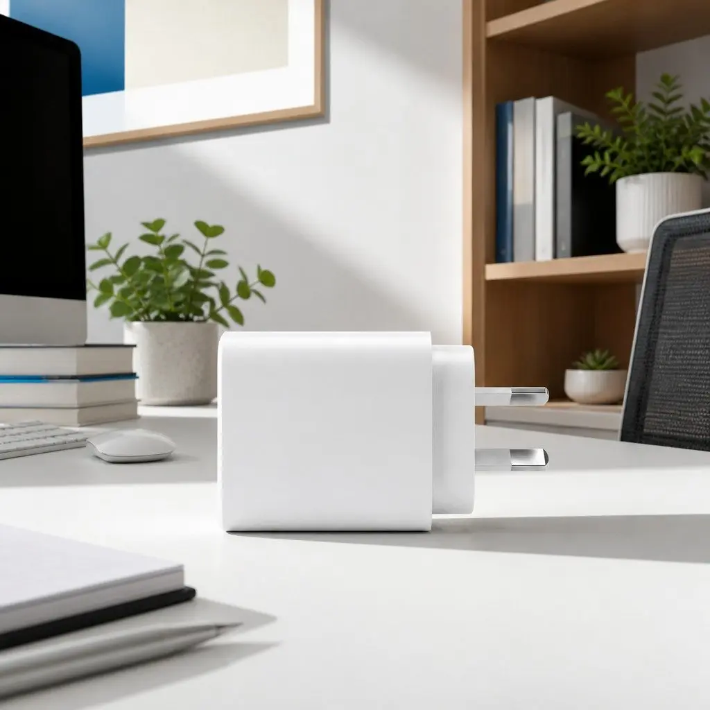 30W USB C Fast Charging Wall Adapter 3 Port Compact AU Plug White