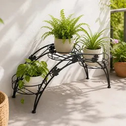 Stylish 3-Tier Metal Plant Stand for Your Garden