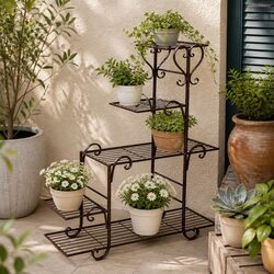 Elevate Your Plants with This 5 Tier Metal Stand
