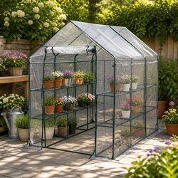 Enhance Your Garden with a 3 Tier Walk-In Greenhouse