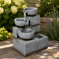 Garden Bird Bath Electric Fountain for Outdoor Relaxation