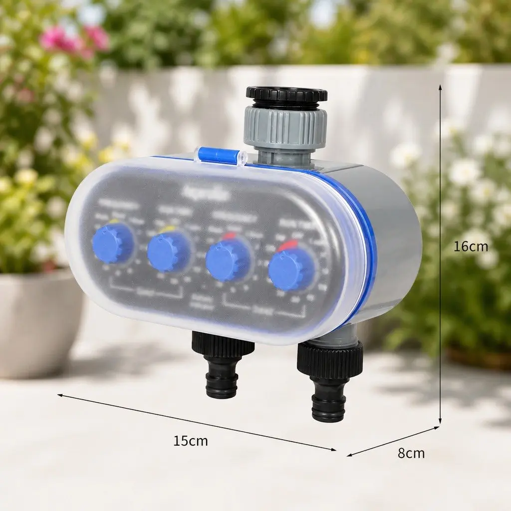 Water Tap Timer Electronic Automatic Irrigation Controller Waterproof for Garden Sprinkler