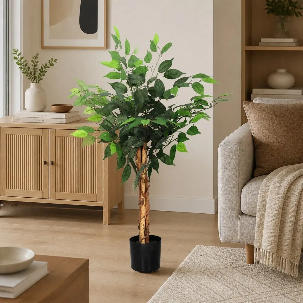 Artificial Tree 90CM Lifelike Green Plant Indoor Outdoor Home Decor Faux Christmas