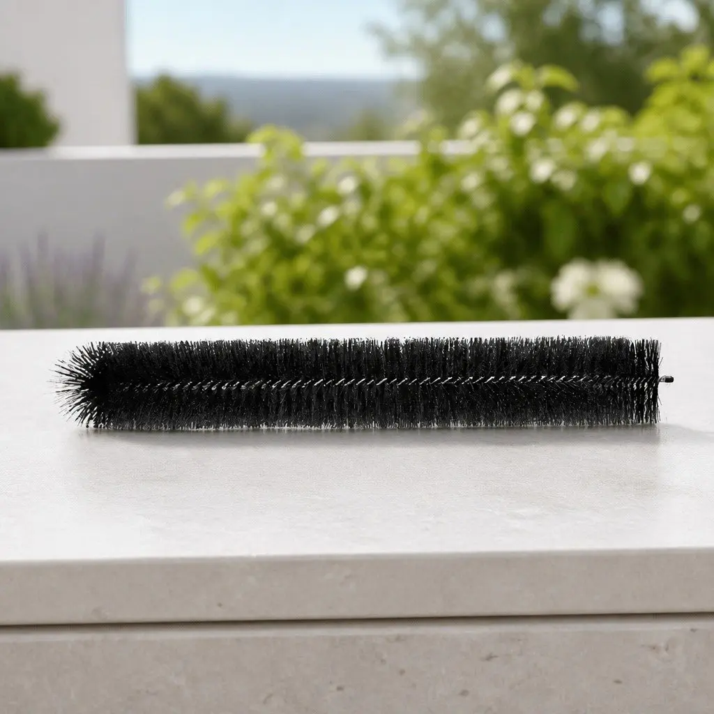 Gutter Brush Guard 10cm Diameter Nylon Leaf Debris Blocker Heavy Duty
