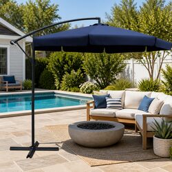 Enhance Your Outdoor Space with a 3m Navy Umbrella