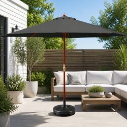 Charcoal Garden Umbrella: Enhance Your Outdoor Space